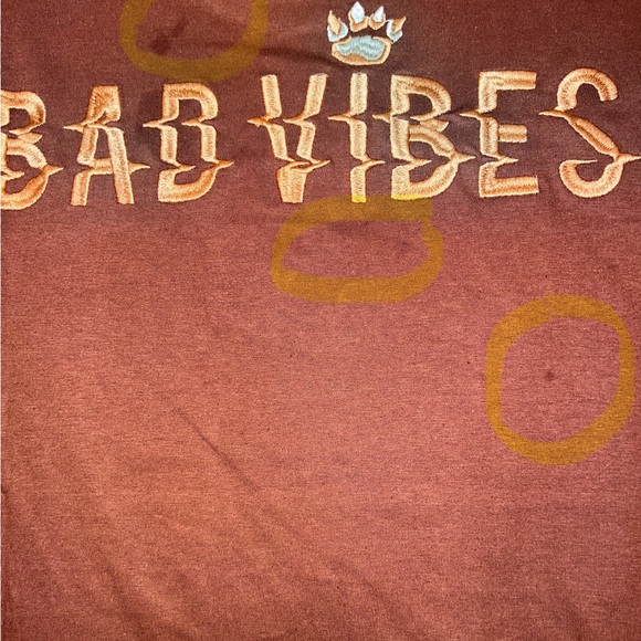New Members Only Bad Vibes Fuzzy Bear With Knife Funny Shirt Men's Size S NWT - Picture 6 of 6